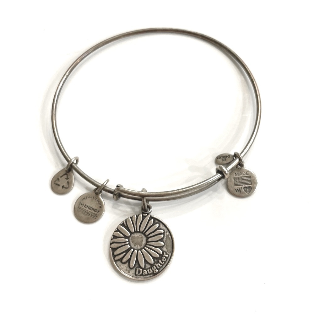 Alex and Ani "Daughter" Daisy Charm Bangle